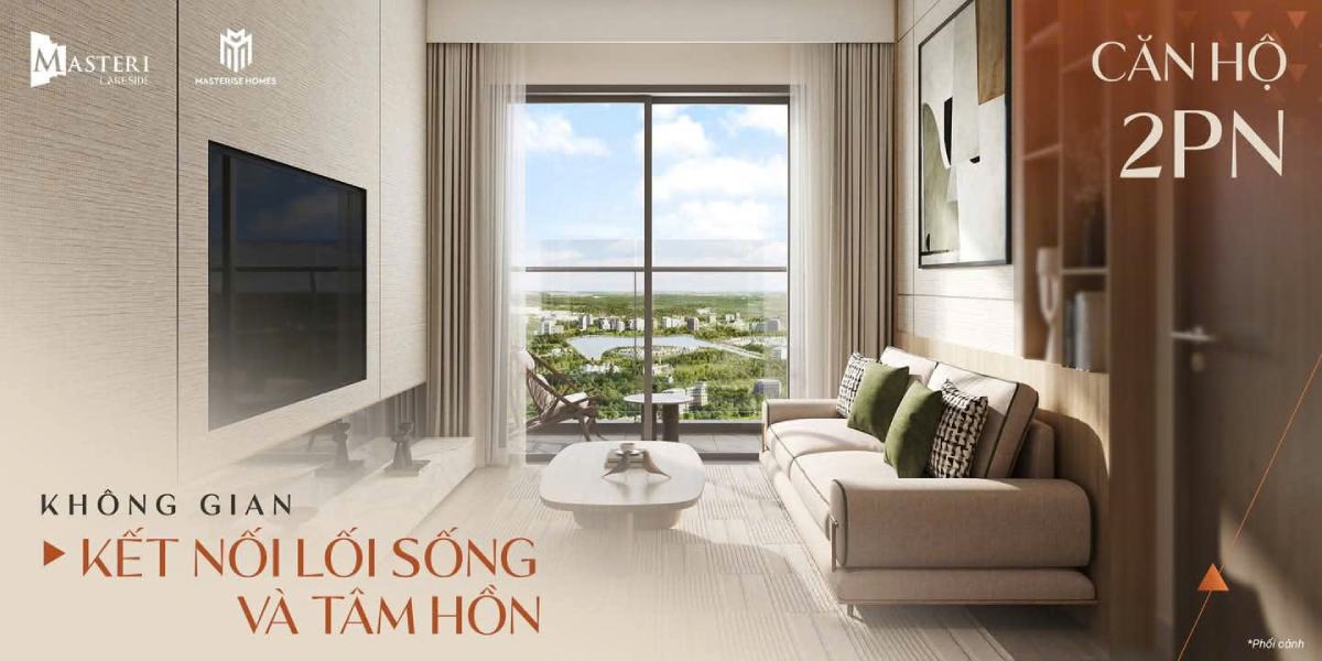 Căn hộ 2PN Masteri LakeSide