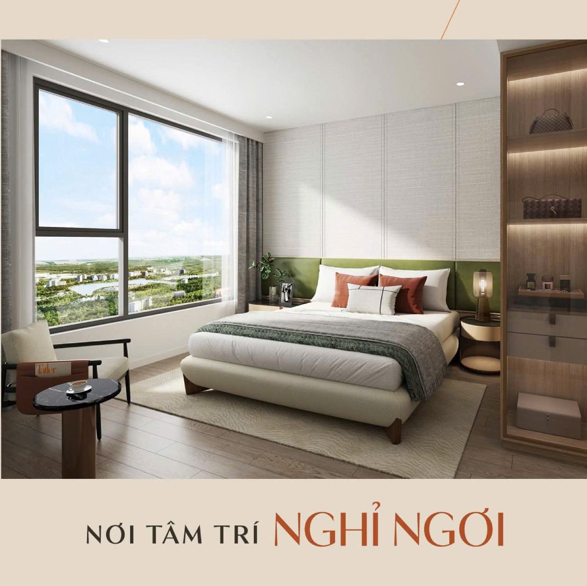 Căn hộ 2PN Masteri LakeSide