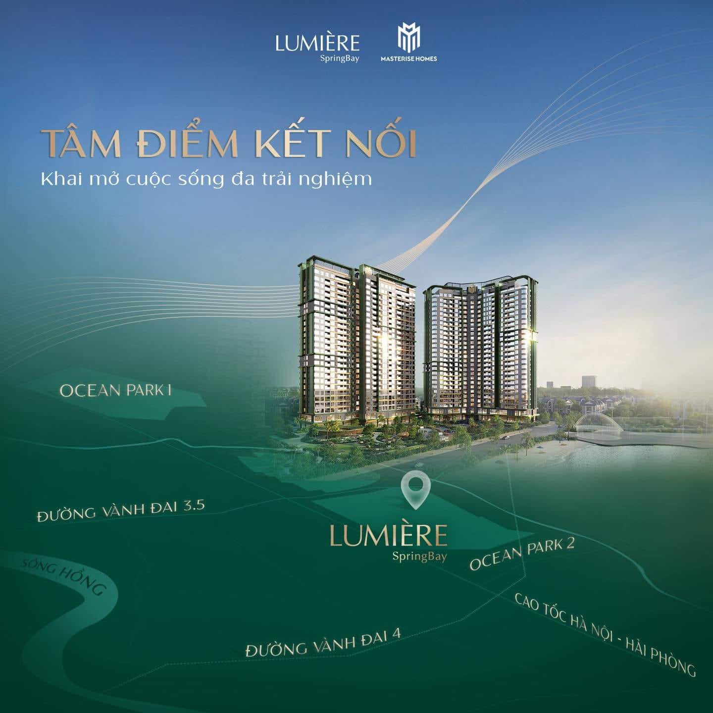 LUMIÈRE SpringBay sở hữu vị trí đắc địa bâc nhất Ocean Park 2