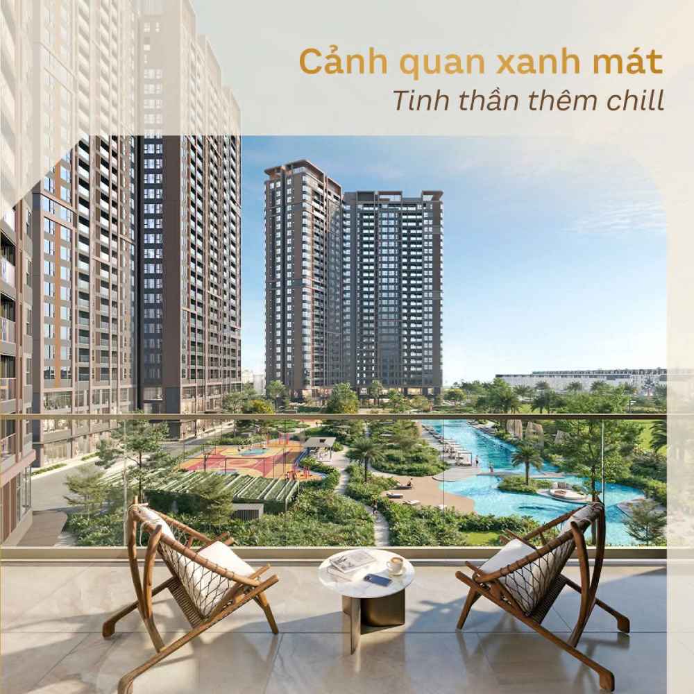 Cảnh quan xanh mát tại Masteri Trinity Square
